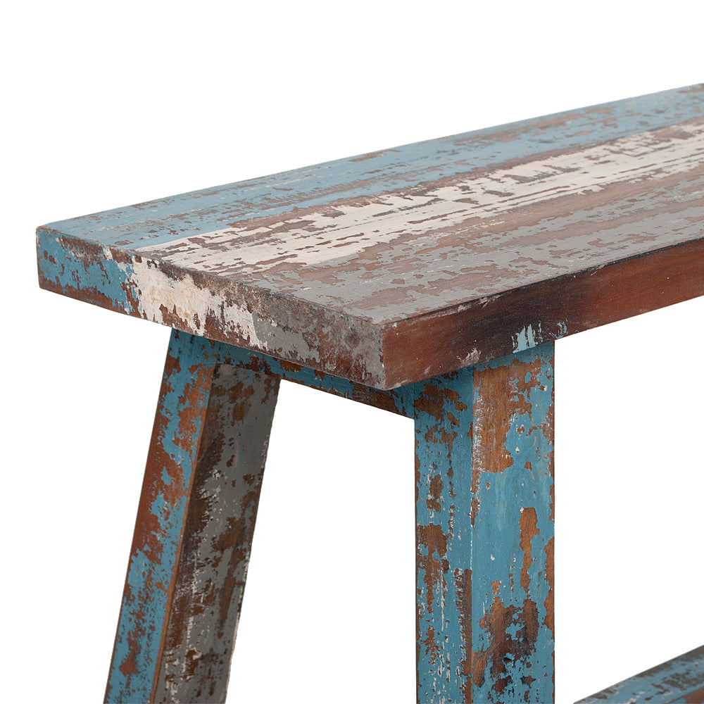 Massivholz Sitzbank RANCH Antik-Multicolor Mahagoni ca. L90cm