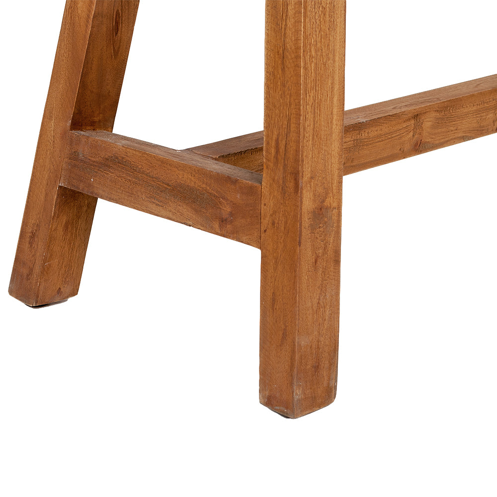 Double Hocker Ranch Massivholz Hocker RANCH 50cm natural Beistelltisch Sitzhocker ...