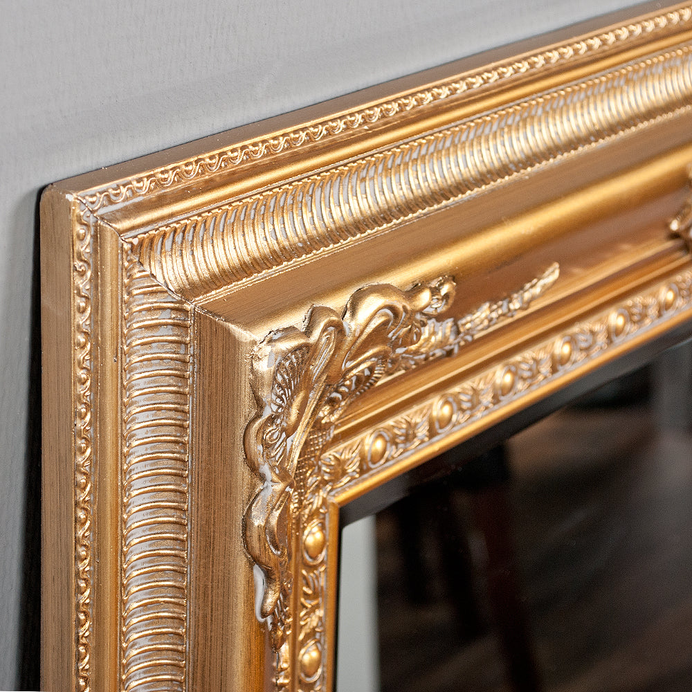 Exklusiver Barock Spiegel EVE Antik-Gold 200x110cm Holzrahmen