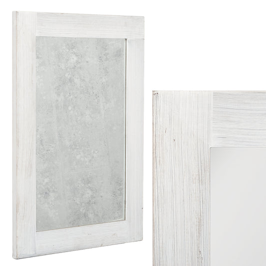 Spiegel LINDA 70x50cm White Washed Holz