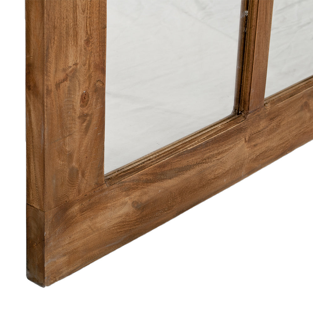 Landhaus Spiegel WINDOW Antik-Natural ca. 180x80cm Holzrahmen
