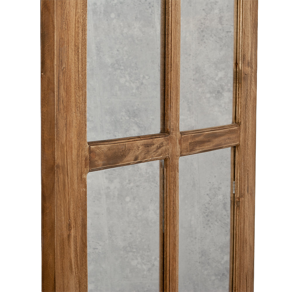 Landhaus Spiegel WINDOW Antik-Natural ca. 180x80cm Holzrahmen