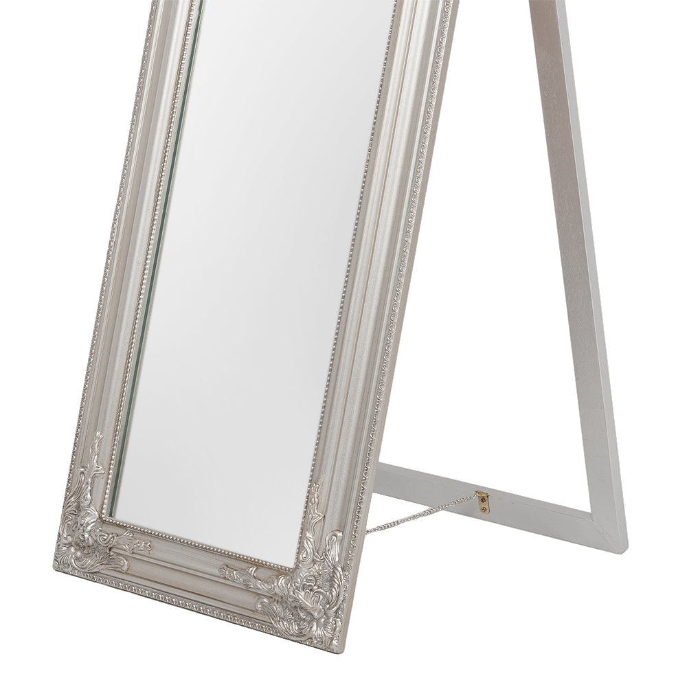 Standspiegel DOMINGO ca. 160x40cm Antik-Silber