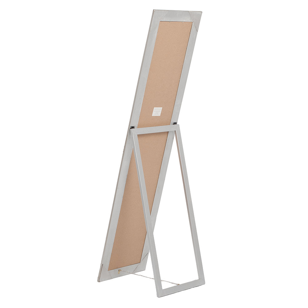 Standspiegel DOMINGO ca. 160x40cm Antik-Silber
