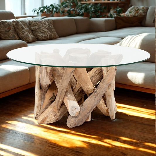 Teak Couchtisch TORA-rund ca. D70cm