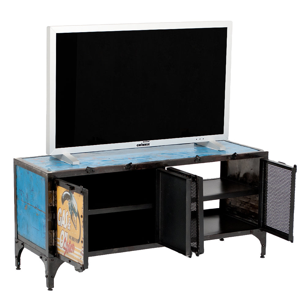 Individuelles TV-Board LOGAM-GASOLINE ca. L120cm recyceltes Metall