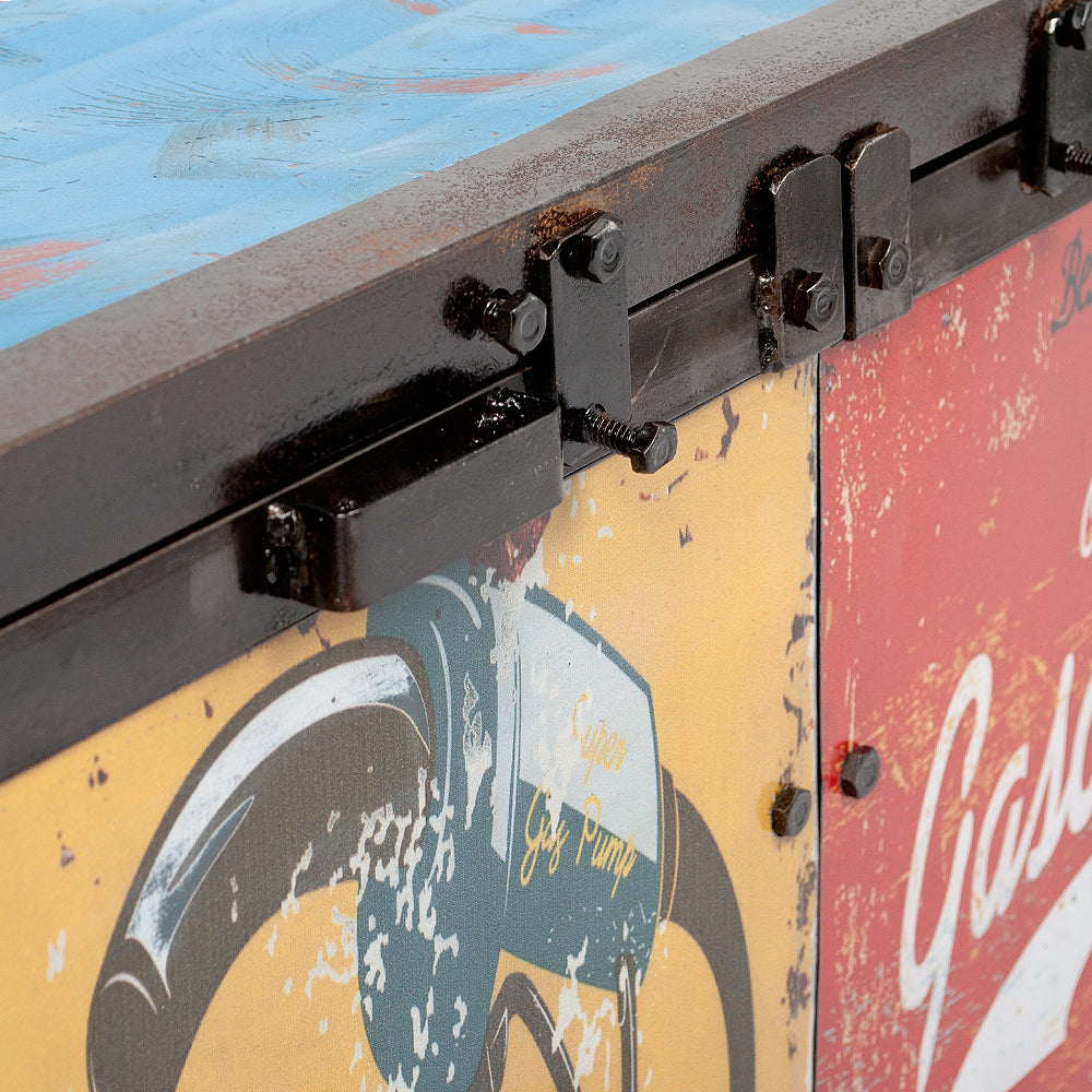 Individuelles TV-Board LOGAM-GASOLINE ca. L120cm recyceltes Metall