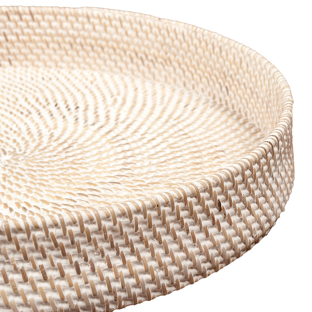 Tablett LOMBOK White Wash D40cm
