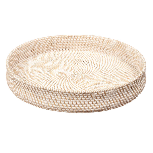Tablett LOMBOK White Wash D50cm