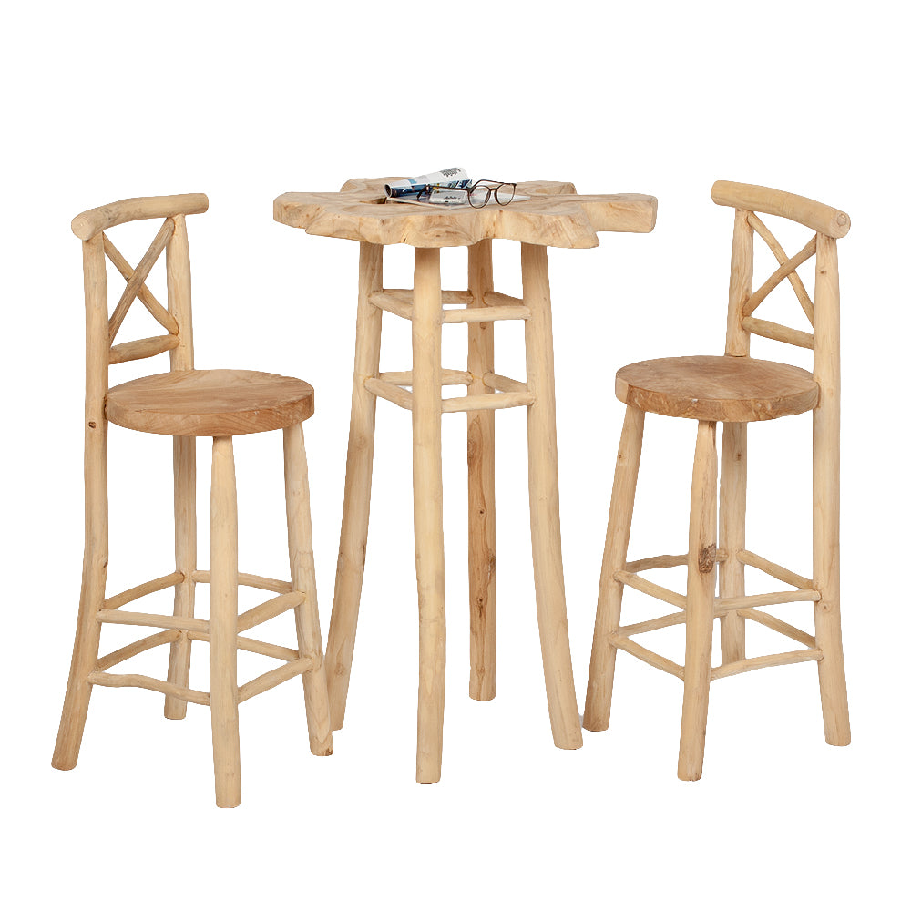 Teak Bar-Stuhl MAORI