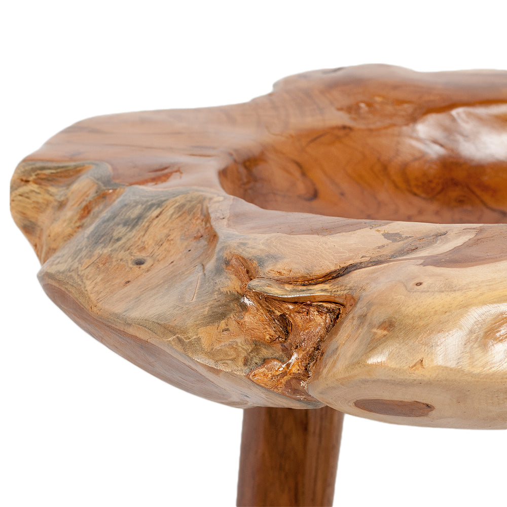 Individueller Teak Beistelltisch BIG BOWL ca.50cm Natural