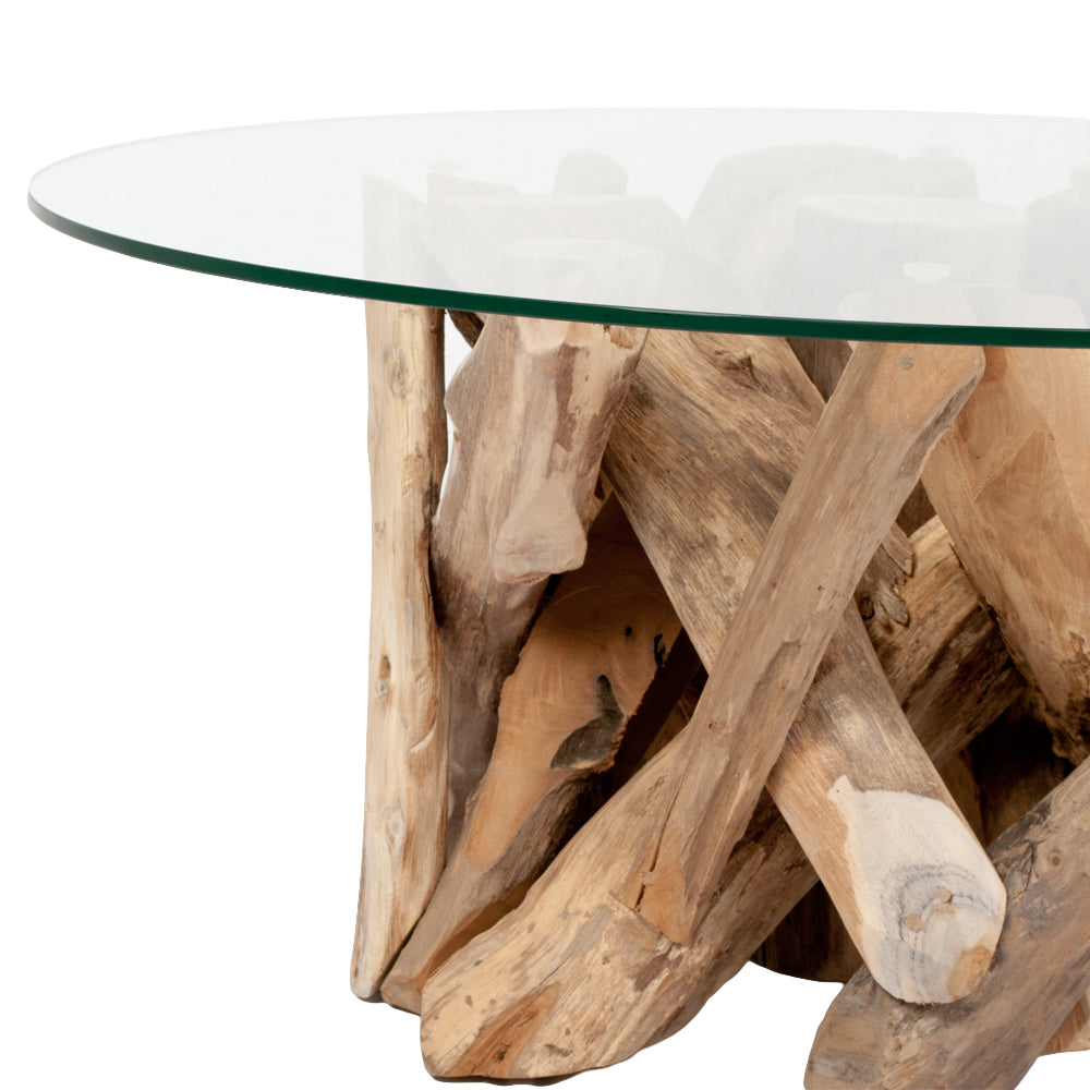 Teak Couchtisch TORA-rund ca. D90cm