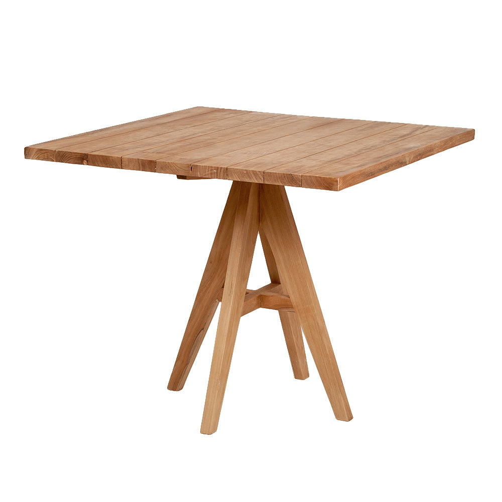 Teak Esstisch LEO 80cm Gartentisch Küchentisch