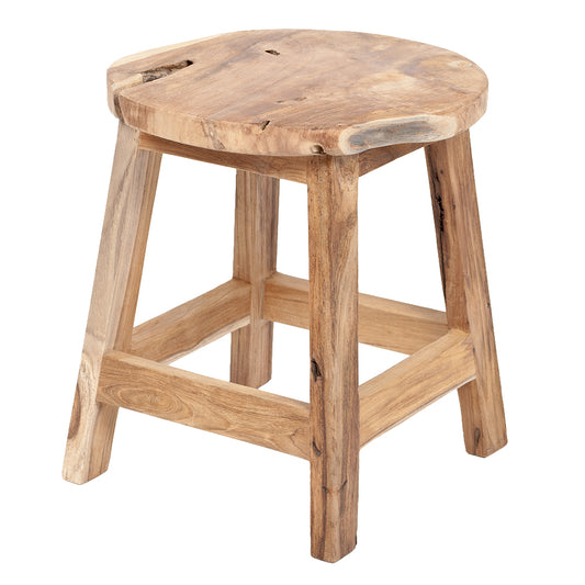 Teak Hocker FREDDY ca. H45cm Natural