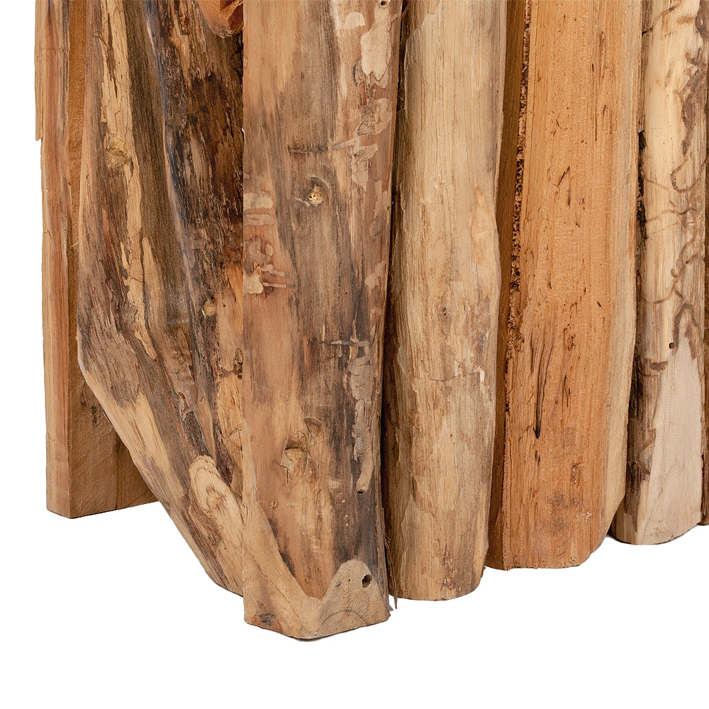 Massive Teak Konsole ALGO Natural 100cm Unikat Konsolentisch