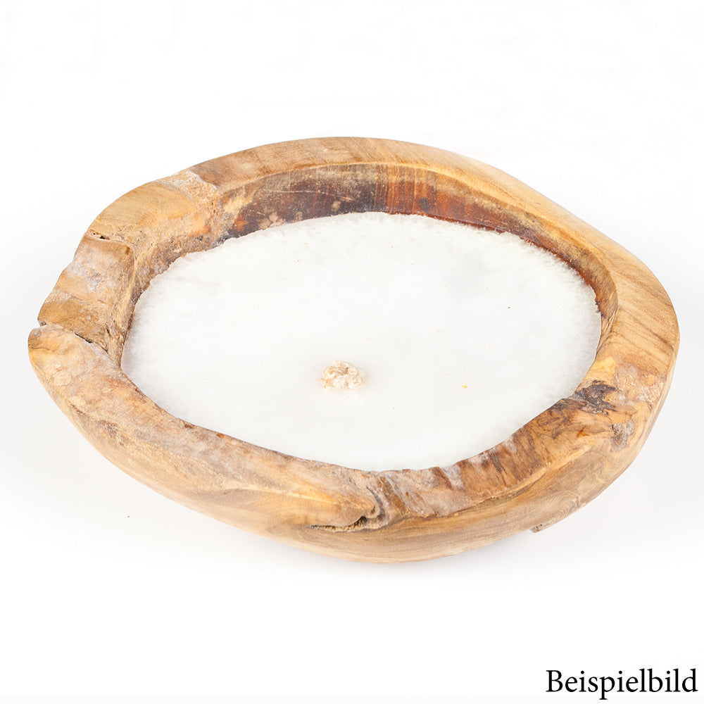 Individuelle Teak-Schale LILIN 40cm inkl. Kerze