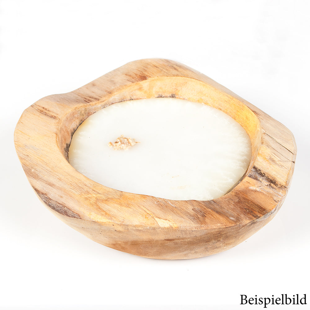 Individuelle Teak-Schale LILIN 40cm inkl. Kerze