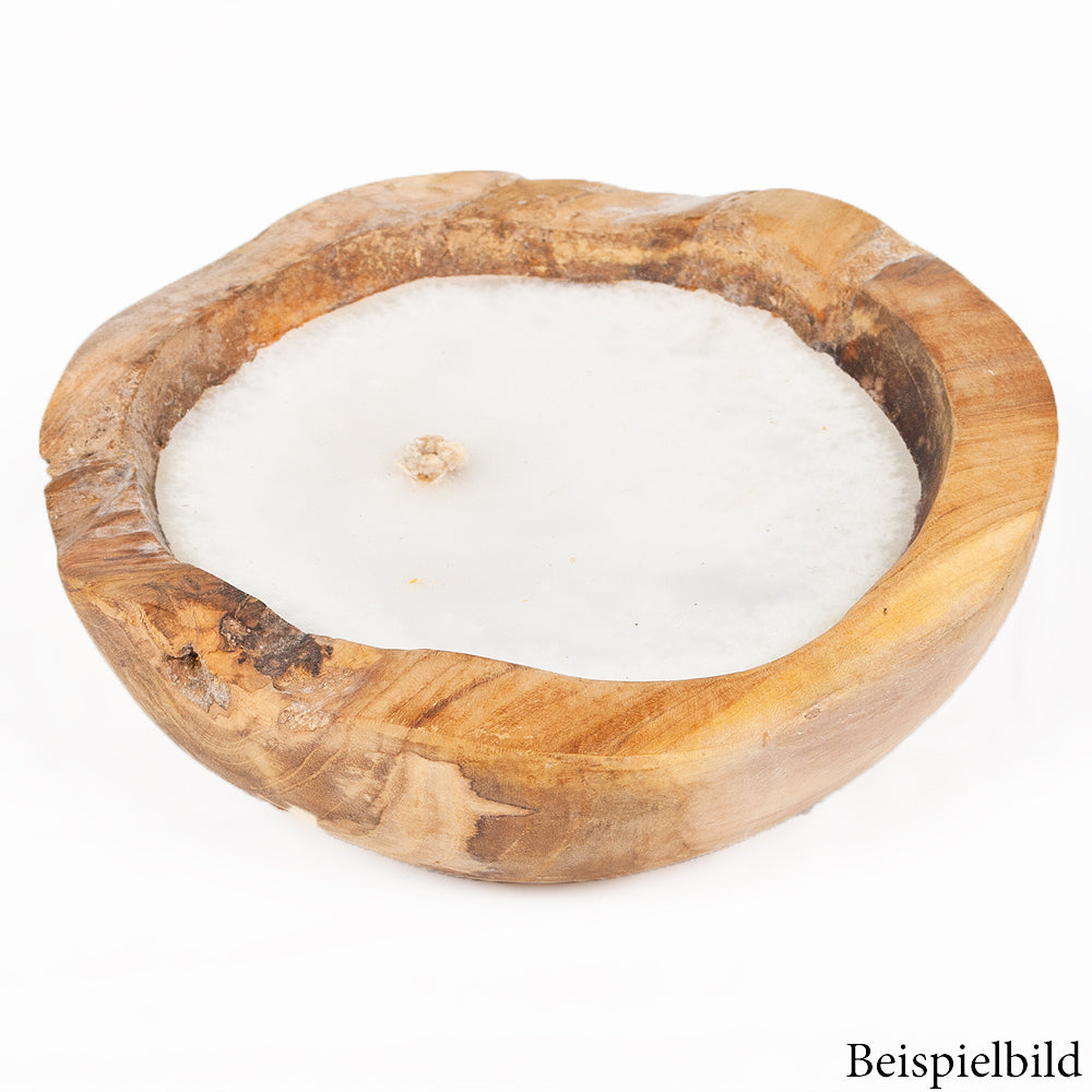 Teak-Schale LILIN Ø ca. 30cm inkl. Kerze