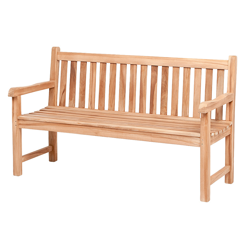 Massive Teak Sitzbank MONTAGNA ca. L150cm Gartenbank