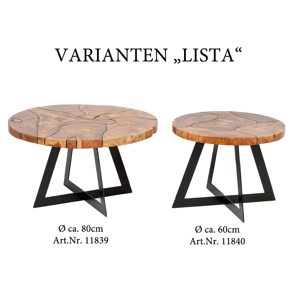 Individueller Teakwurzel Couchtisch LISTA 80cm Natural