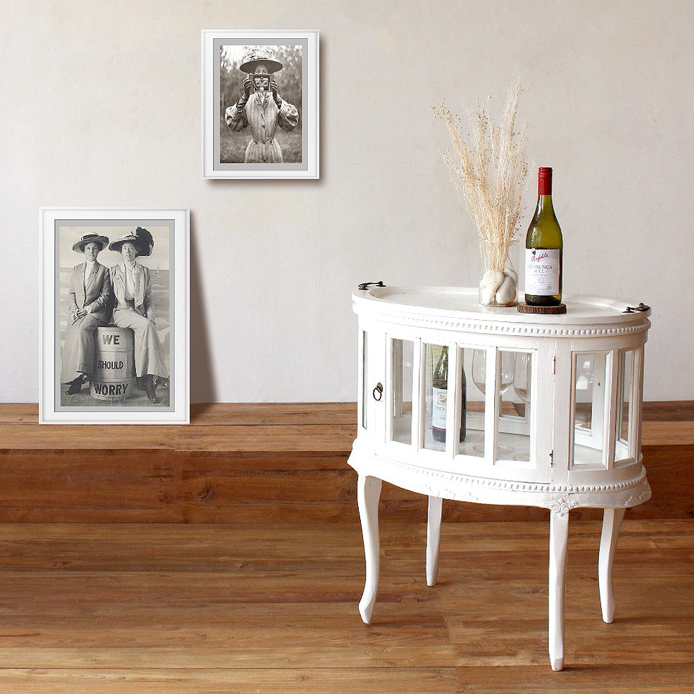 Barschrank CORUNA Mahagoni Antique White