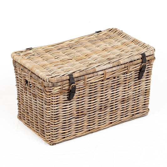 Rattan Truhe RESSY Grey ca. L80cm Couchtisch