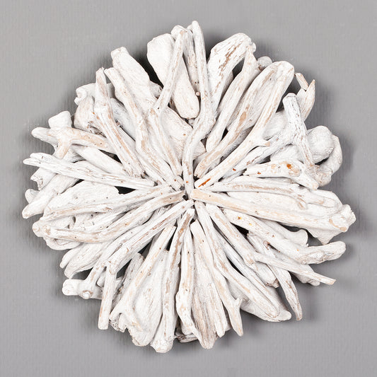 Wand-Deko-Objekt BULAT White Wash ca. D30cm Treibholz
