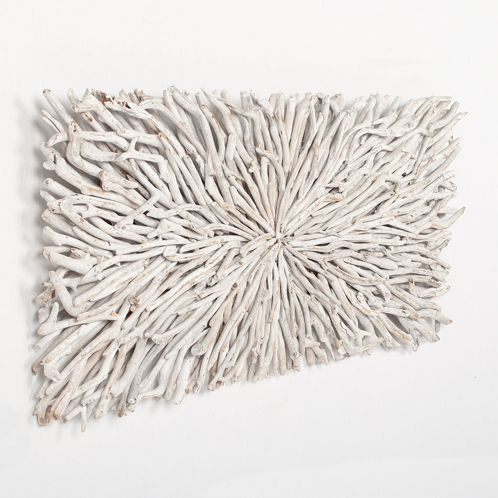 Wand-Deko-Objekt BULAT White Wash ca. L120cm Treibholz