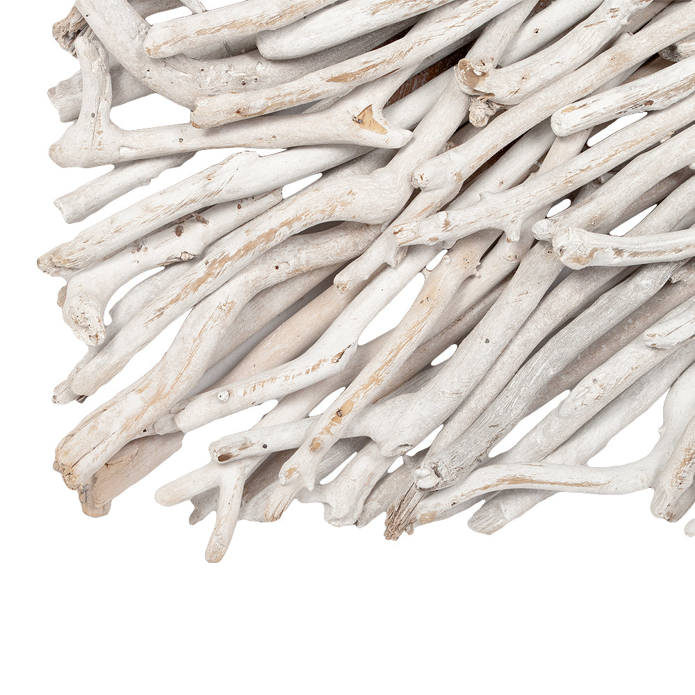 Wand-Deko-Objekt BULAT White Wash ca. L120cm Treibholz