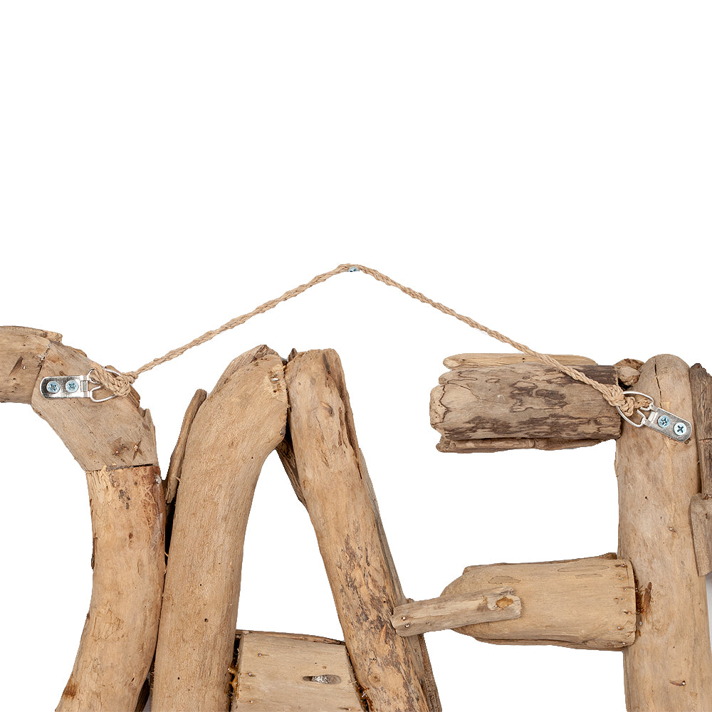 Wand-Deko-Objekt PEACE Natural ca. L80cm Treibholz