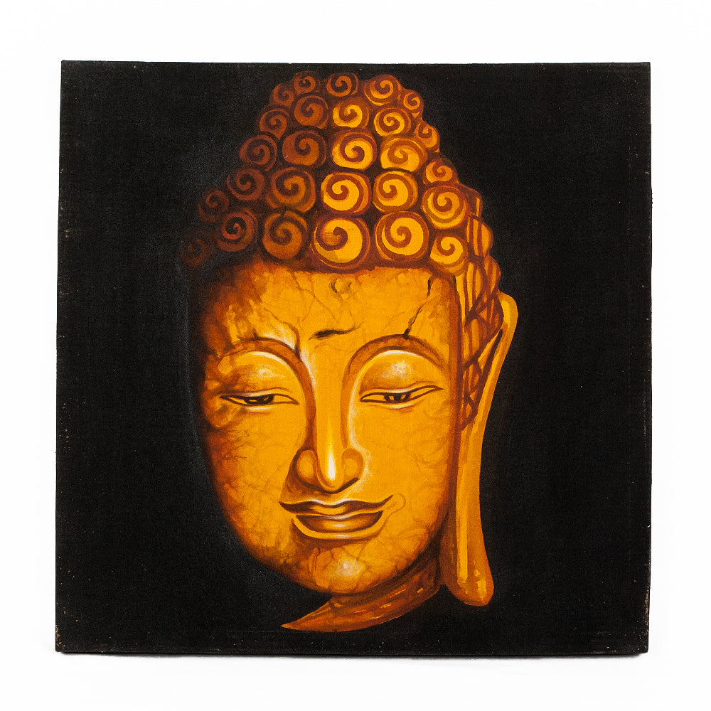 Wandbild BUDDHA 60x60cm auf Leinwand Handmade