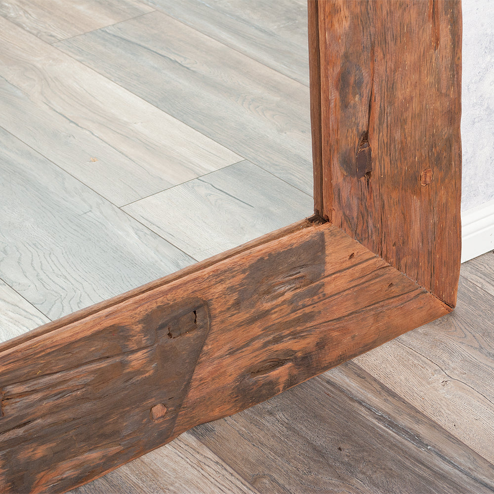 Individueller Spiegel KING ca.180x100cm recyceltes Teak Wandspiegel