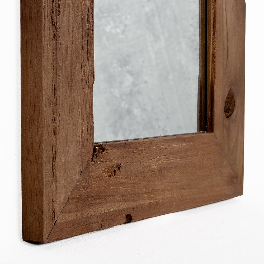 Wandspiegel TEAK ca. 70x50cm recyceltes Teakholz Spiegel