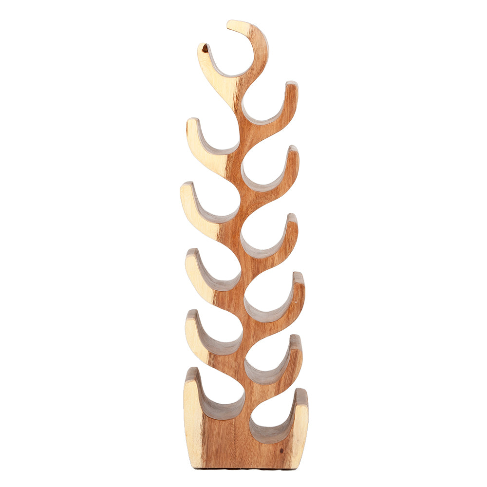 Massivholz Weinregal Flaschenhalter BOTOL-L ca. H100cm Suar