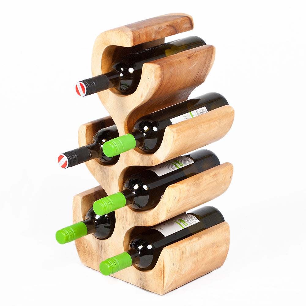 Weinregal / Flaschenhalter BOTOL-S ca. H50cm Suar