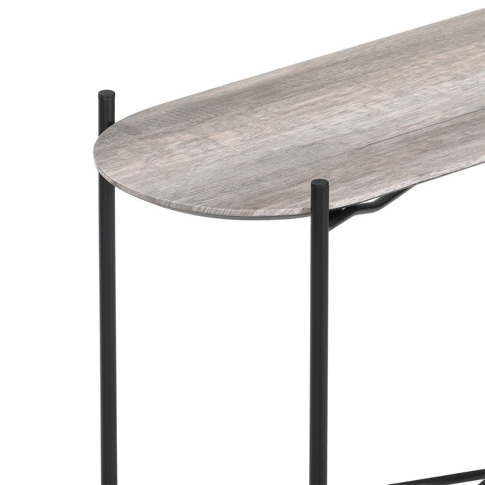 Moderner Konsolentisch META 100cm Eichen-Optik Metallgestell