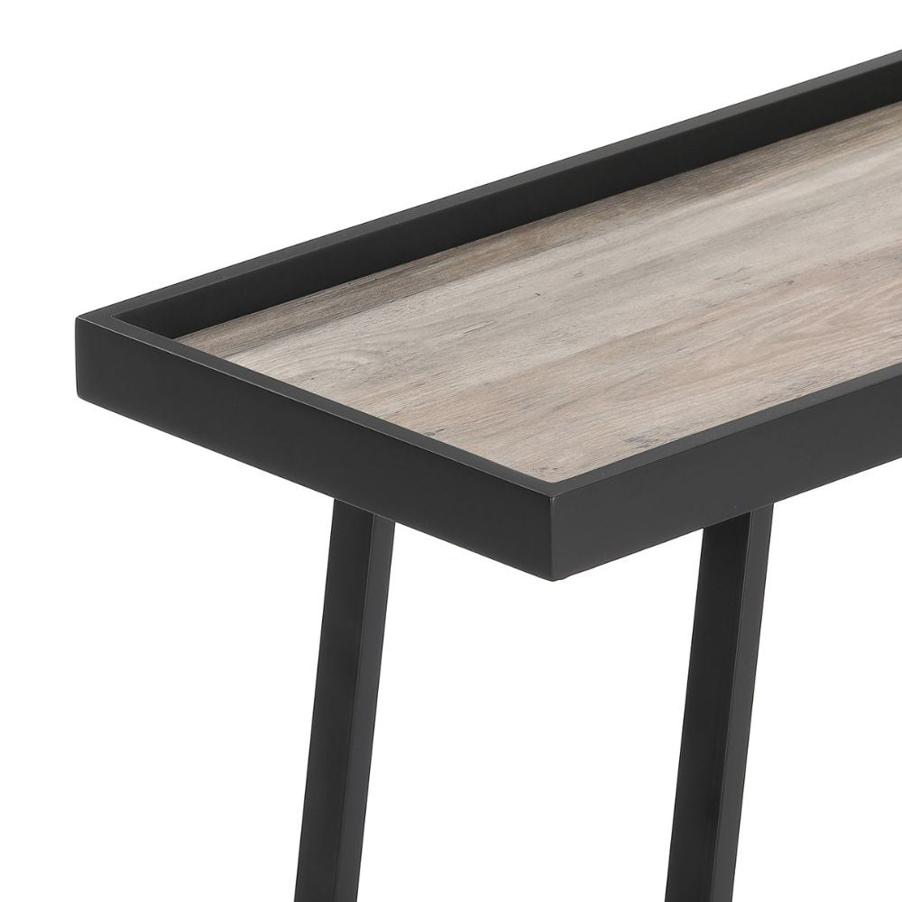 Moderner Konsolentisch CUDA 100cm Altholz-Look Metallgestell