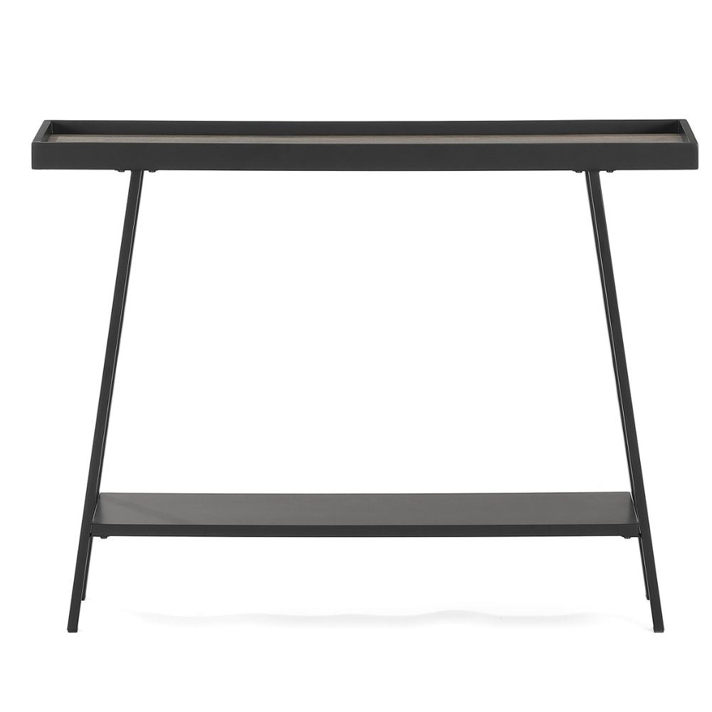 Moderner Konsolentisch CUDA 100cm Altholz-Look Metallgestell