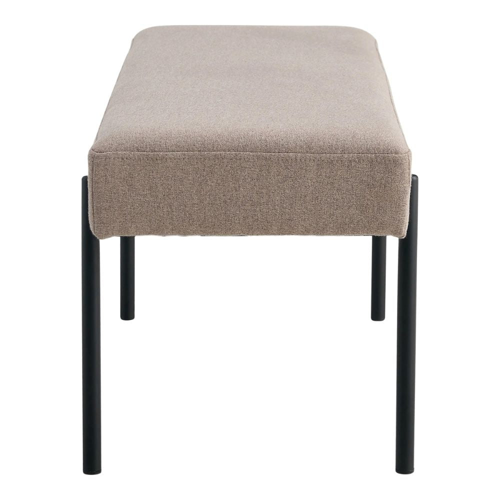Design Sitzbank NORDIC 100cm light-brown Strukturstoff