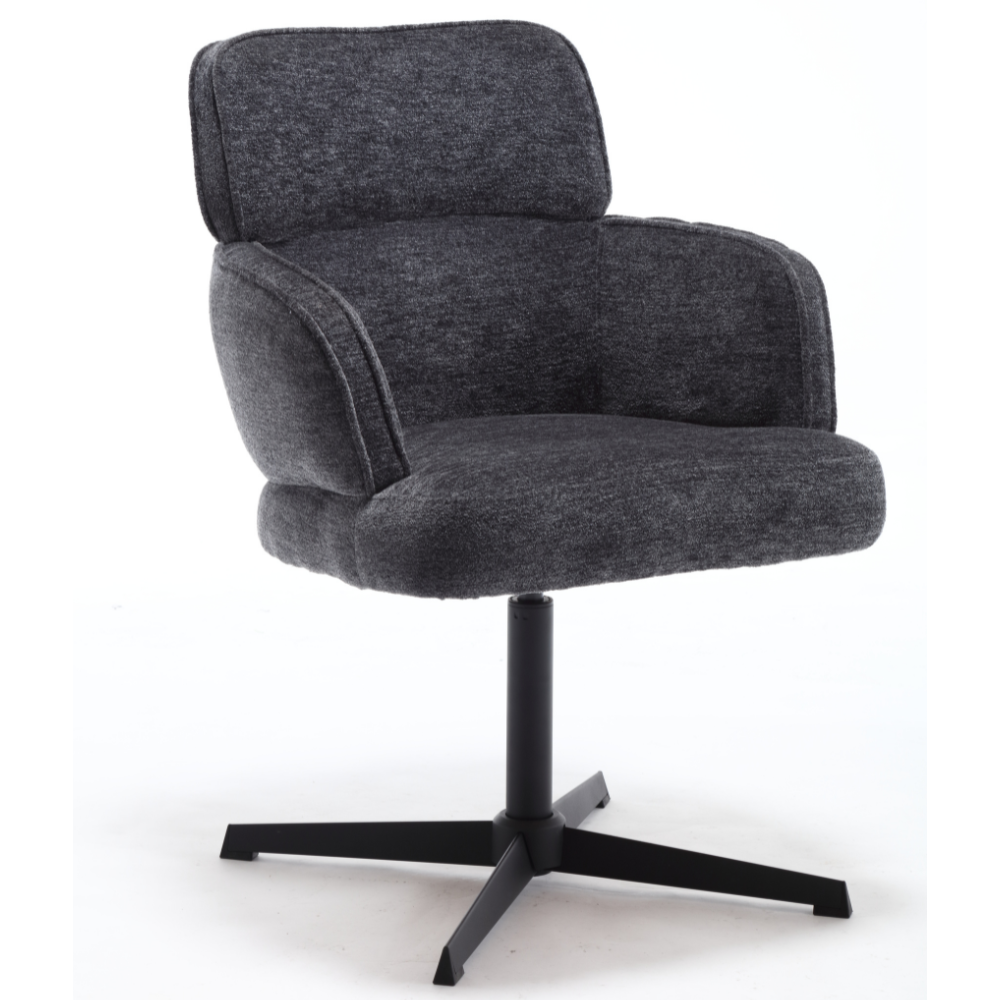 Exklusives 2er-Set Hochlehner Drehstuhl 360° MASSIMO anthrazit