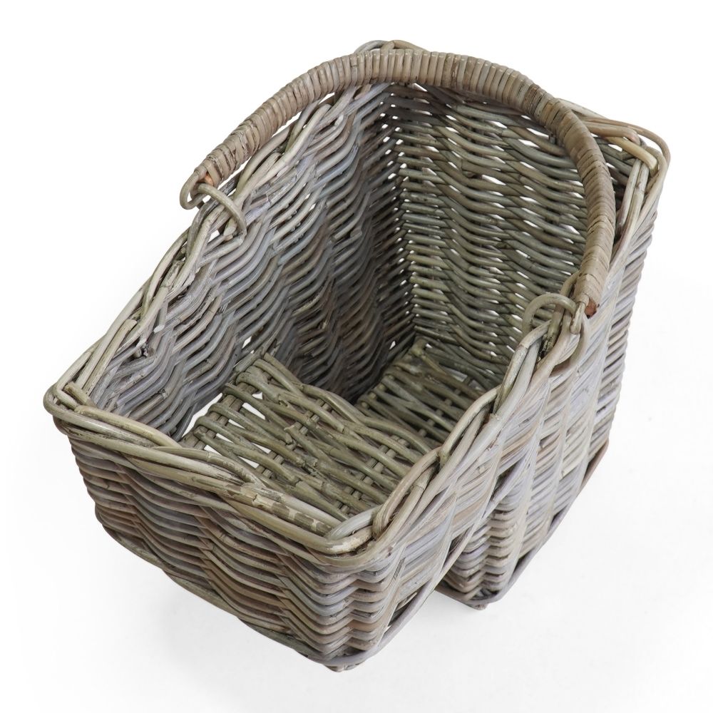 Treppen-Pflanzkorb VERONA natural ca.43cm Treppenkorb Kubu Grey