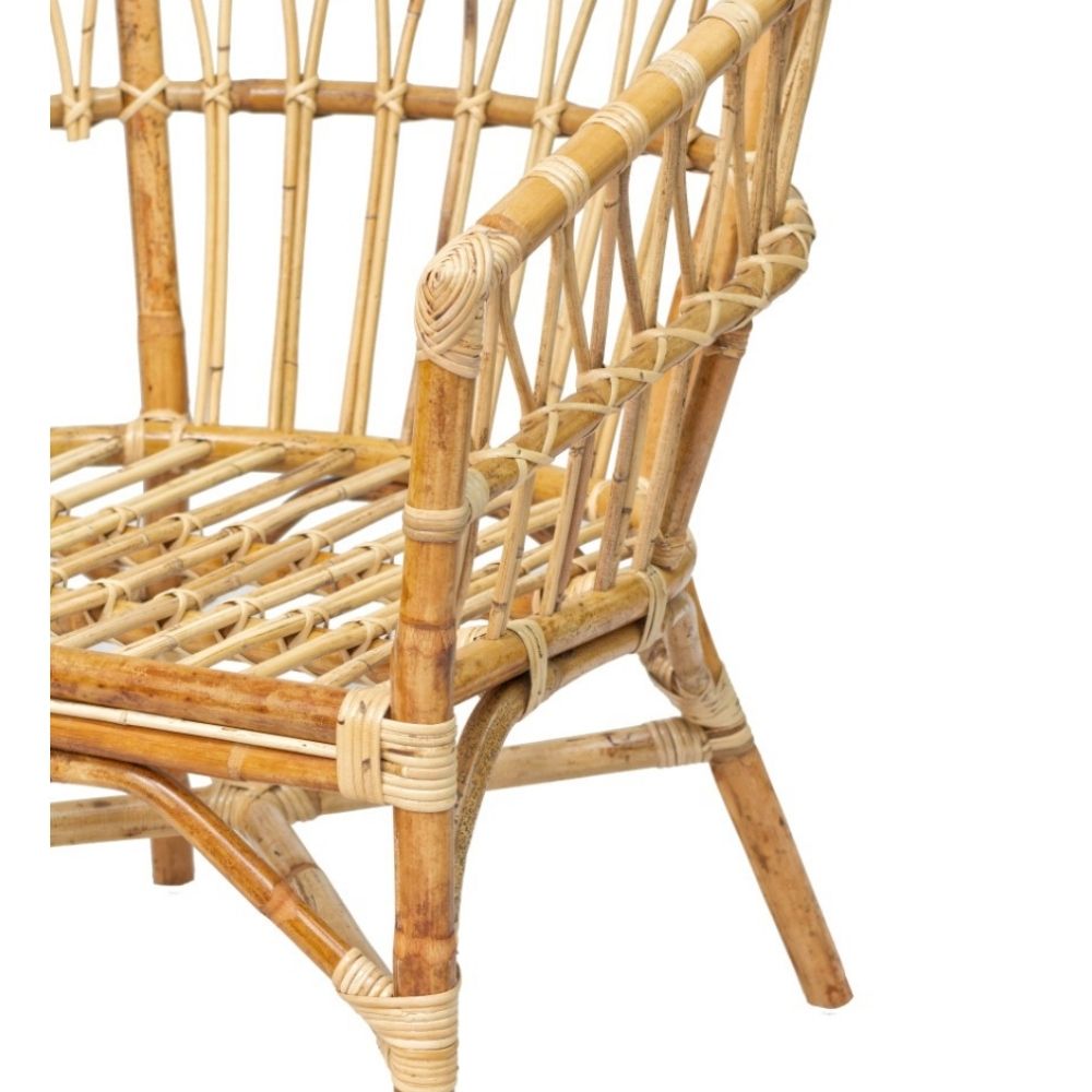 2er Set Rattan Sessel CALIFORNIA Natural inkl. Kissen