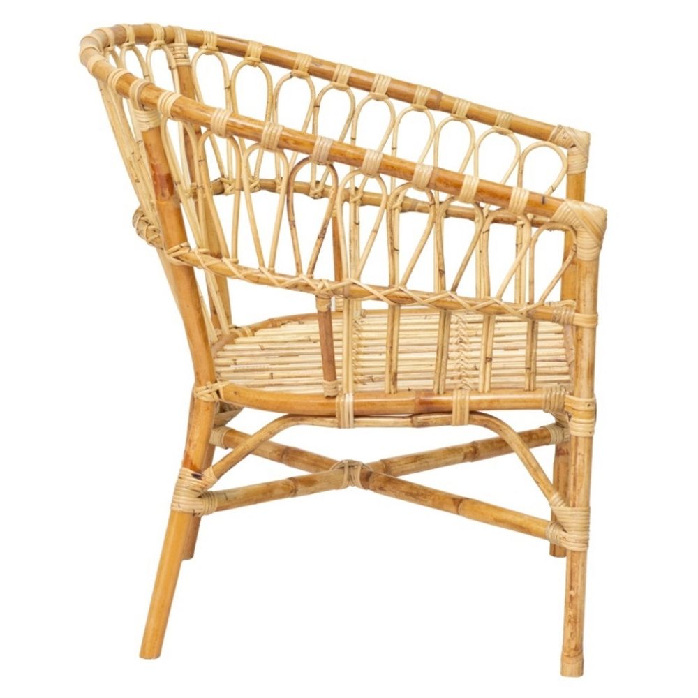 2er Set Rattan Sessel CALIFORNIA Natural inkl. Kissen