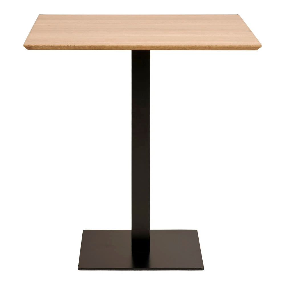 Moderner Esstisch CAFE 70cm natur Eichelook Metallgestell Bistro