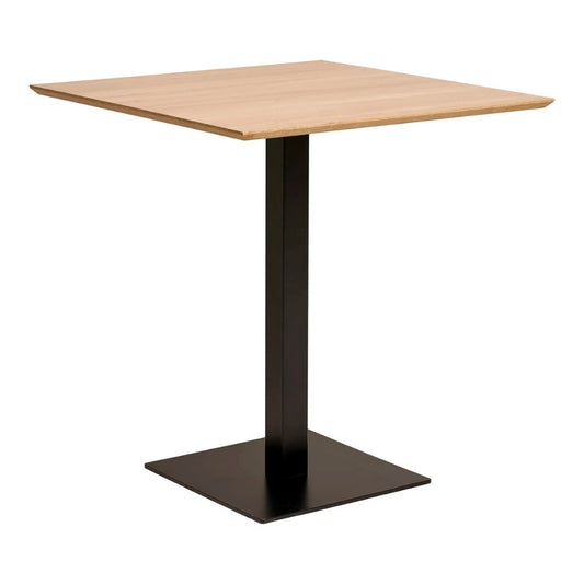Moderner Esstisch CAFE 70cm natur Eichelook Metallgestell Bistro