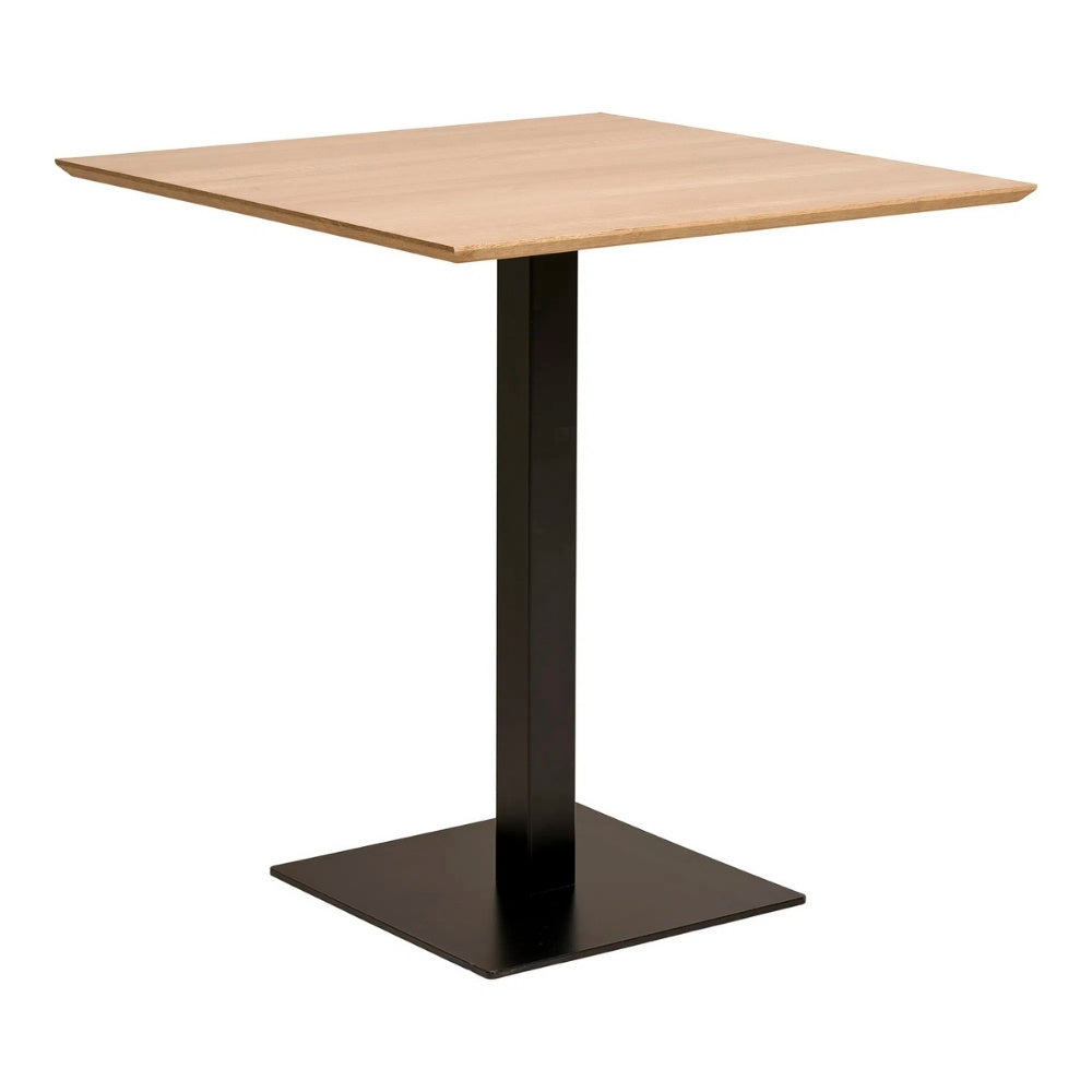 Moderner Esstisch CAFE 70cm natur Eichelook Metallgestell Bistro