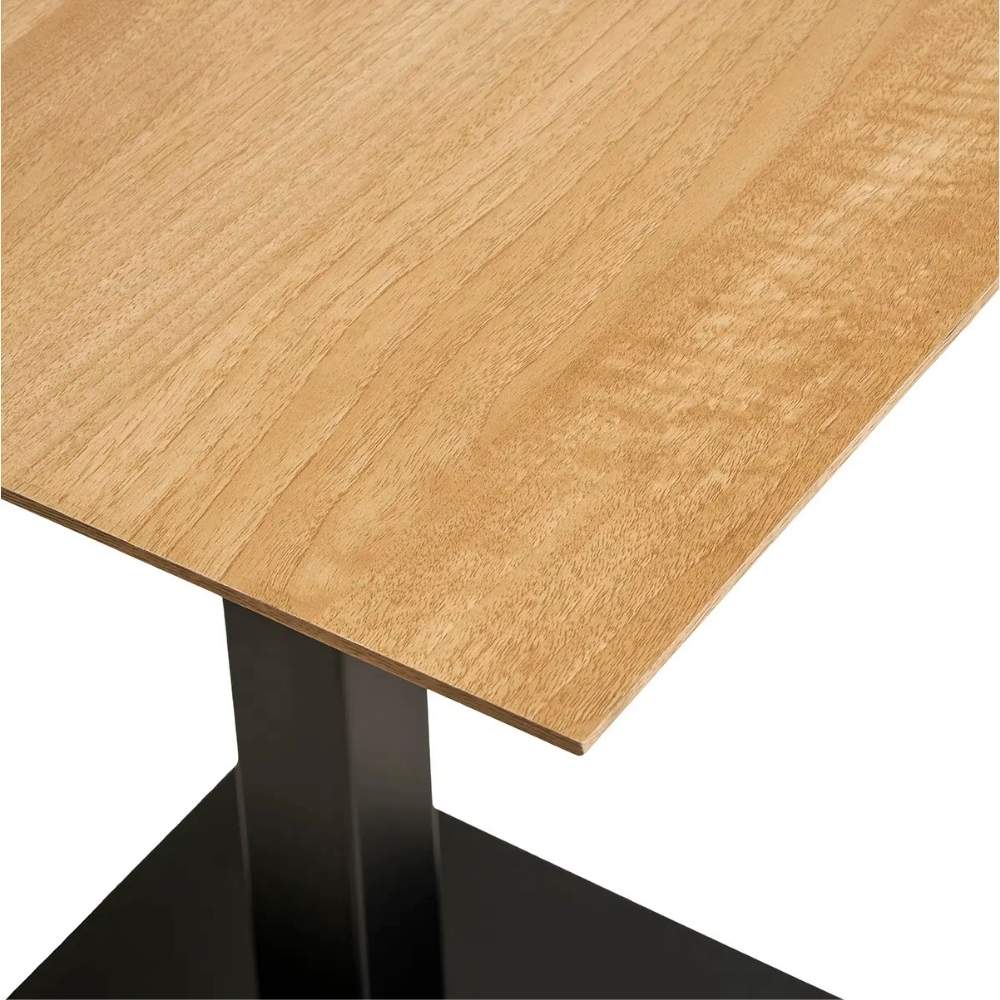 Moderner Esstisch CAFE 70cm natur Eichelook Metallgestell Bistro