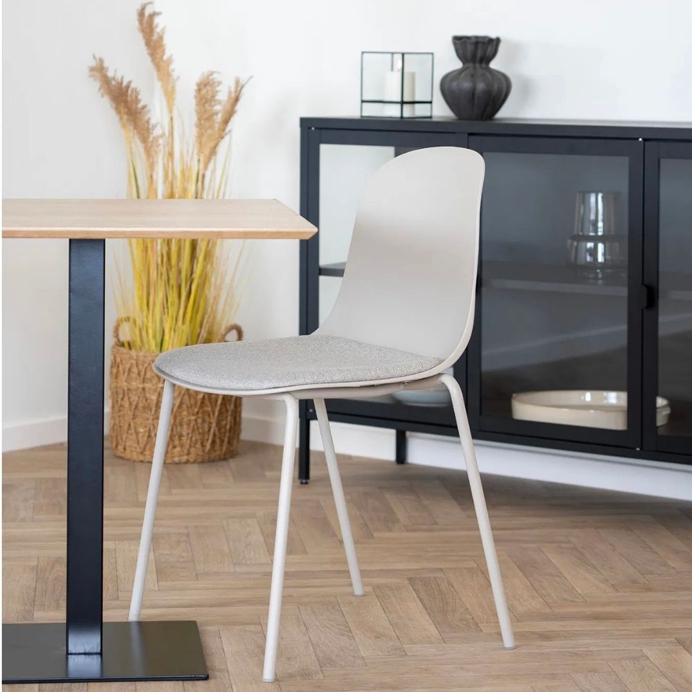 Moderner Esstisch CAFE 70cm natur Eichelook Metallgestell Bistro