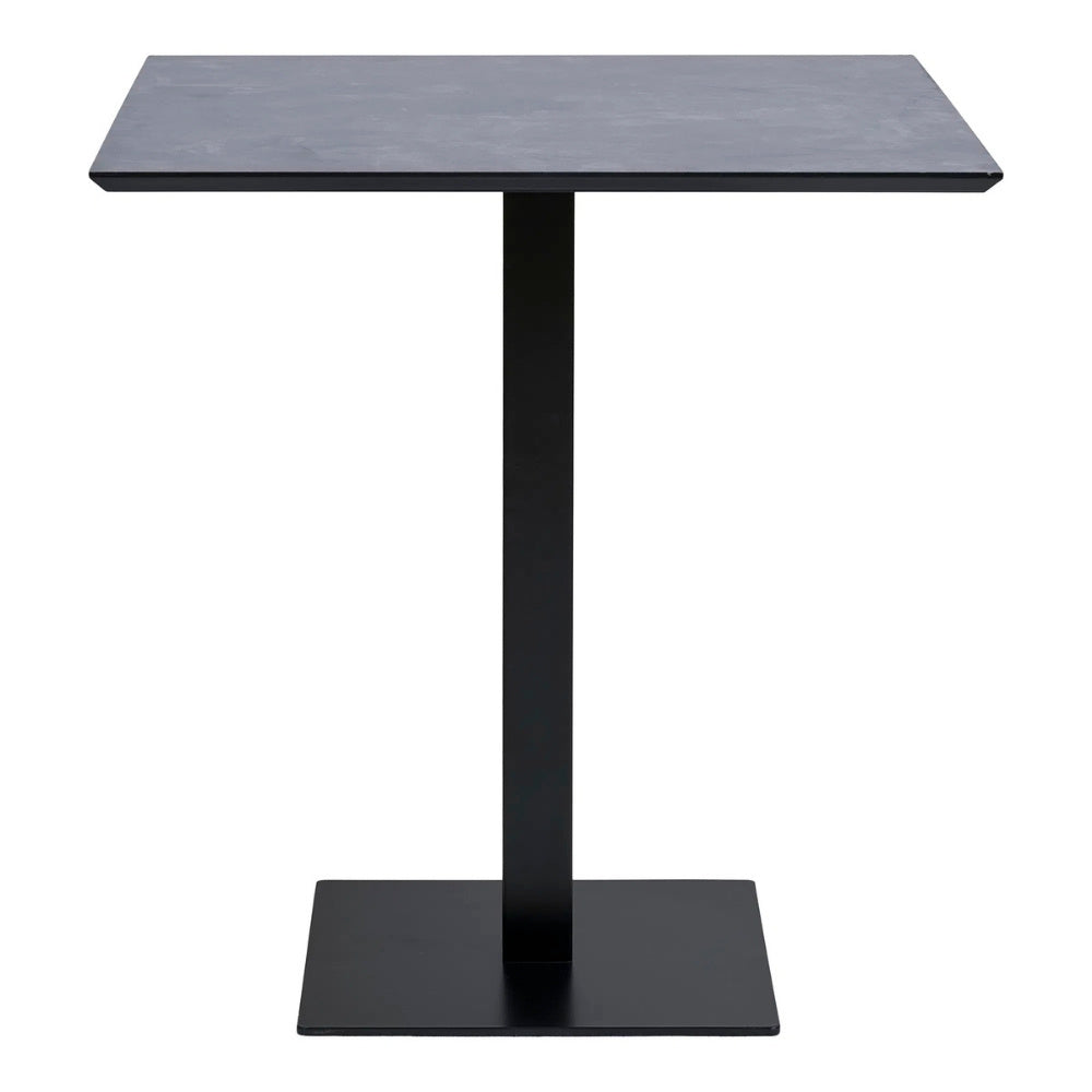 Moderner Esstisch CAFE 70cm schwarz Marmor-Look Metallgestell Bistro