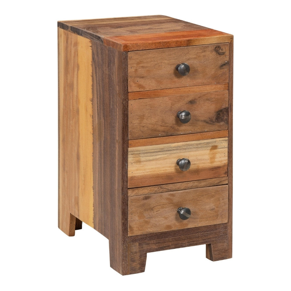 Altholz-Beistellschrank PARADOR 50cm Kommode mit 4 Schubladen